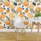 Peel & Stick Wallpaper 2FT Wide Watercolor Fruit Summer Orange Citrus Modern Botanical Bright Custom Removable Wallpaper by Spoonflower
